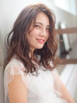 クレール 住吉店(CREER) フェミニンなミディアム『フェミディ』のオトナ女子ウエーブ_1