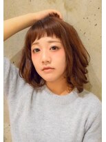 トレボー 聖蹟桜ヶ丘店&nbsp;オン眉　重めボブ　美容室トレボー桜ヶ丘店