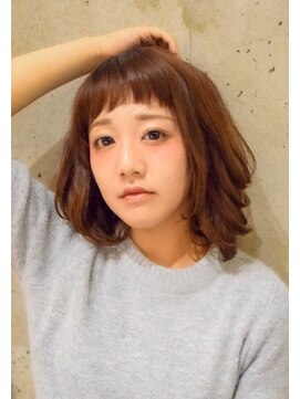 トレボー 聖蹟桜ヶ丘店 オン眉　重めボブ　美容室トレボー桜ヶ丘店