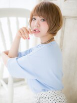 ブルー(BLUE)&nbsp;*CUORE水戸*キュートなフォギーベージュ☆小顔マッシュショートb