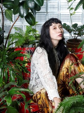 リブロ 三軒茶屋(LIBRO) ヒッピー×黒髪ぱっつんロング