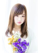 アジールヘア 東上野店(agir hair)&nbsp;小顔バングストレート/ガーリーロング
