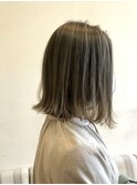 ［新宿］外はねボブ/切りっぱなし/ハイライト/グレージュ