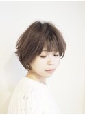ふわっと柔らかエアリーショートボブ