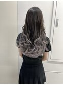 ラベンダーシルバーグラデーションカラー