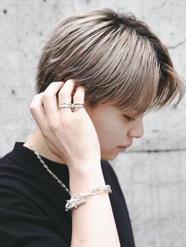 アルファ 新宿(alpha) サーフカール/ 刈り上げセンターパート/ブルーブラック[新宿駅]