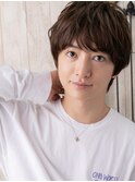 暖色系カラー×くせ毛風パーマのフェザーマッシN上尾