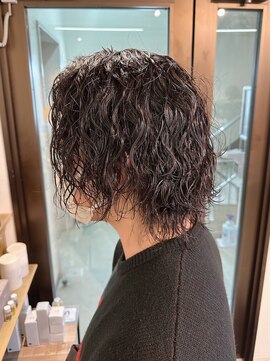 コワファーストナガサキシャンプーボーイ(COIFF1RST NAGASAKI SHAMPOO BOY) メンズロングヘア　ツイストスパイラル