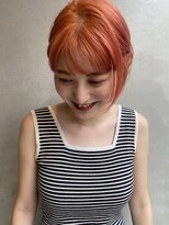 シキ(SHIKI) coral orange/mini bob
