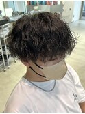 ツイストスパイラルパーマメンズパーマ波巻きスパイラルパーマ