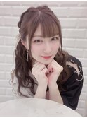 アイドル前髪×編み込みツイン＊まゆ
