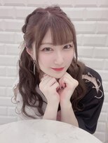 アイドル前髪×編み込みツイン＊まゆ