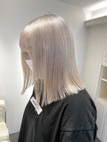 ベレーザ 渋谷(BELEZA)&nbsp;5058ニュアンスカラー艶髪ハイトーンシルキーベージュ韓国ヘア