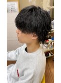 メンズ波巻きパーマ