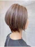 丸み大人可愛いショート/ハイライト