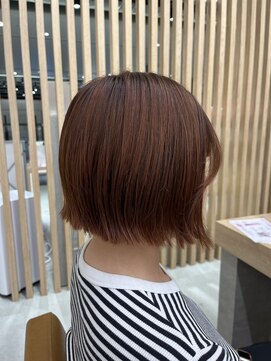 ピーディーヴィセオ 新さっぽろ店(PD VISEO) オレンジミニボブ