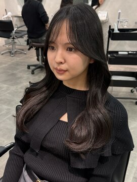 ジーニー 千葉(GENiE) デザインカラー/レイヤーカット/ウェットヘア/オリーブベージュ