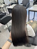 ペレ 栄 アネックス(PELE栄ANNEX) 韓国 くびれロング レイヤー ワンホンヘア 小顔前髪