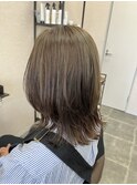 ミディアムウルフ×プラチナベージュ