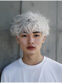 ブリーチ/スペインカール/スパイキーショート/ブルーブラック