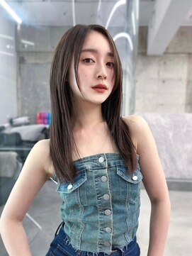 フィヴェント(Fivent) 美髪韓国レイヤーイメチェン夏ハイライトカラーくびれヘア