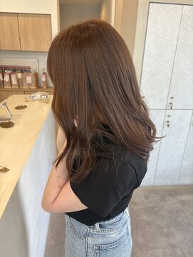 リットバイウェイズ(Lit by WAYS) ブリーチなしダブルカラーでつくるマロンベージュ