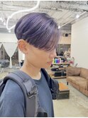【ethica_南船場】ホワイトシルバー×ハンサムショート