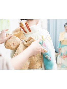 大切な日の着付け＆ヘアセットはプロにお任せ♪あなたの大切な一日を華やかにするお手伝いをします♪
