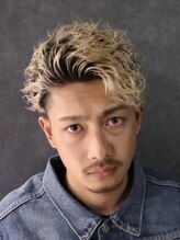 ＊ダメージに合わせた薬剤で痛みを最小限に出来る波巻きパーマ<新小岩メンズ/新小岩メンズパーマ/眉毛＞