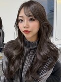 韓国ヘアーハッシュカットレイヤーカットハイライトカラー