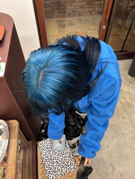 ノーイェス(NOYES) neon Blue ×ルーツカラー