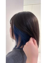 デバイス バイ フレイムス 越谷(DEVICE by Frames)&nbsp;インナーカラー　ブリーチ　越谷　ブルー