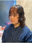 〇ニュアンスパーマベージュカラーレイヤーカット