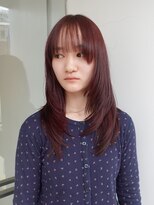 フォークロア 本店(Folk Lore)&nbsp;ブリーチなしカシスレッド/レイヤーカット