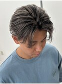 センターパートハイライト