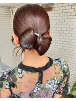 フェリーチェ 六本木店(Felice)&nbsp;カチモリ　タイトヘア　結婚式参列ヘア　金箔