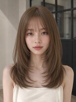 ユーフォリア 青山(Euphoria)&nbsp;グレージュフェイスレイヤーワンホンレイヤーシースルーバング☆