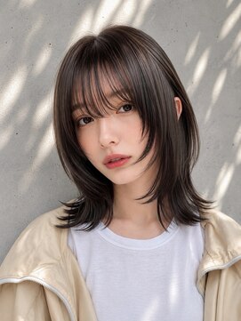 ヴェイン 渋谷(vain) 【KANA】ナチュラルストレート ミディアムレイヤー 髪質改善
