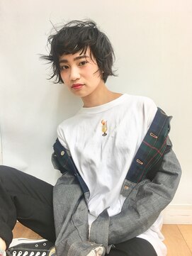 アタッカ(atacca) SHORT【パーマ・カジュアル・ダークアッシュ・無造作】