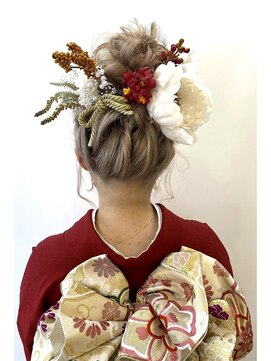 グランアージュ 柏西口店(grandage) ヘアセット 成人式 卒業式 振袖 袴/ハイトーン/編み込み/柏