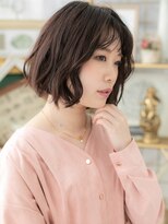 カバーヘア イヴ 戸頭店(COVER HAIR EVE)&nbsp;大人可愛いくせ毛風ボブパーマシースルー前髪a戸頭20代30代40代!