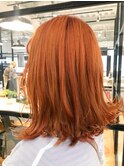 ダブルカラー×オレンジ×韓国カラー×ケアブリーチ