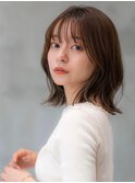 大人かわいい/小顔/ミディアムレイヤー/20代30代40代