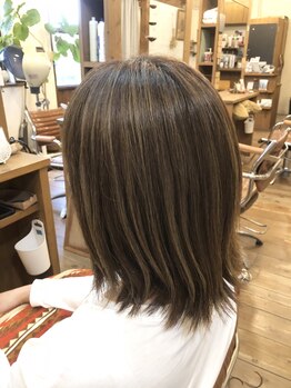 フィールソーナイス フォーヘアー(FEEL SO NICE FOR HAIR)の写真/オーガニックカラーで少しでもダメージを軽減◎毛髪内部に栄養補給しながらカラーしていきます♪