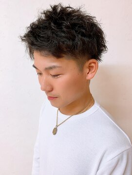 リア(Lia by KENJE) Lia＆汐見悠佑　アップバング☆ツーブロックショート