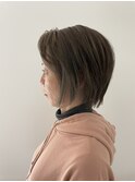 ナチュラルハイライトショートボブ
