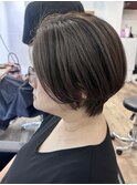 脱白髪染め×すっきりショート