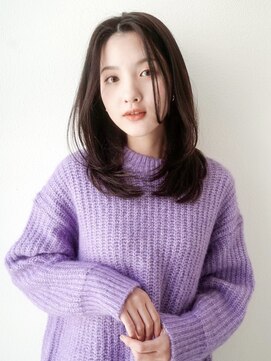 ガーランドツー(Garland 2F) ミディアム くびれ/ピンクベージュ/ウルフ/前髪/池袋