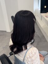 エトバイイオエ(et by ioe)&nbsp;黒髪/ボブルフ/ネビージュ/小顔/ワンレン/髪質改善/グレージュ