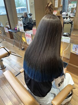 ビハツヤ(BIHATSU-YA) 裾カラー:ブルー